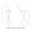 Silla Plegable Stocksessel GTV Thonet Vienna. Sillas plegables de diseño.