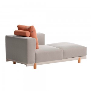 Esquinero 2 plazas open exterior teca, colección Molo de Kettal.