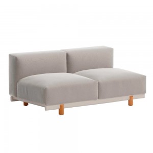 Módulo central exterior teca, colección Molo de Kettal.