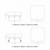 Puff Targa de GTV Thonet Vienna. Colección de sofás y puffs para hogar.