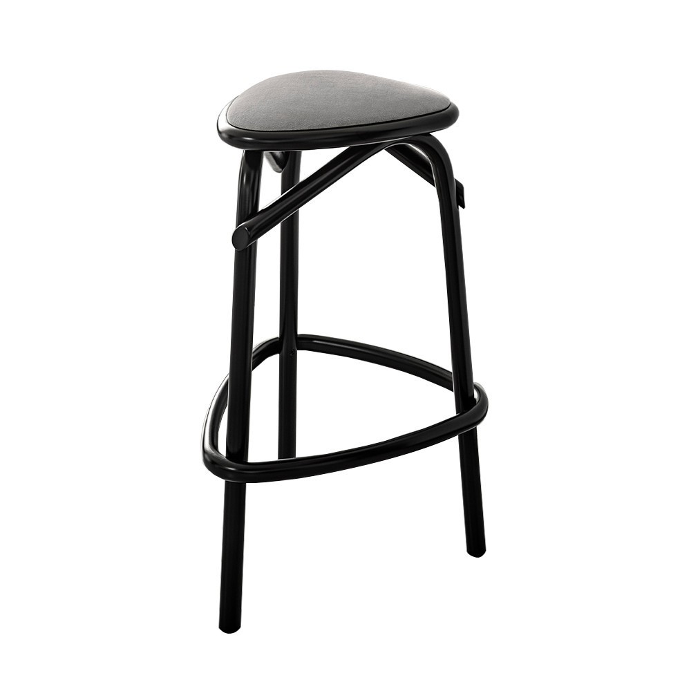 Taburete Trio Tapizado de GTV Thonet Vienna. Taburetes de diseño moderno.