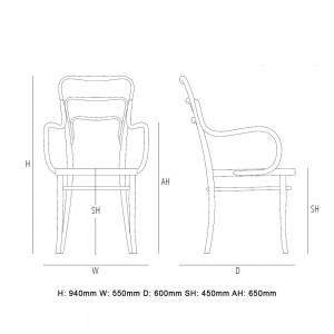 Sillón Vienna 144 de GTV Thonet Vienna. Sillones para hogar y contract.