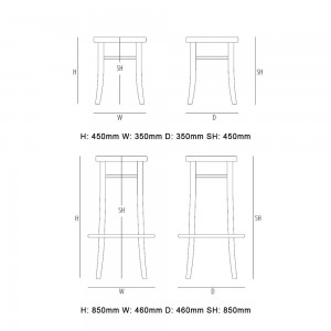 Taburete Vienna 144 de GTV Thonet Vienna. Taburete  para cocina, salón y comedor.