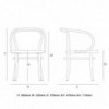 Sillón Wiener Bicolor de GTV Thonet Vienna. Sillones para salón y comedor.