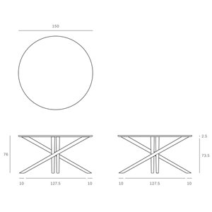 Mesa Mikado Redonda Ethnicraft