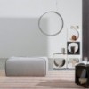 Pouf Crossed de B-Line. Muebles y complementos de exterior e interior.