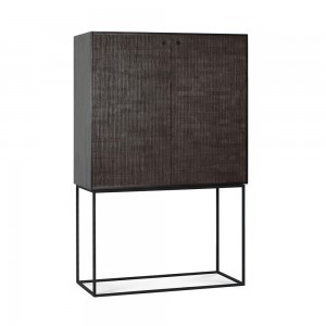 Aparador alto Grooves de Ethnicraft. Muebles modernos macizos. Aparador de salón.