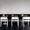 Mesa Núcleo de Punt mobles. Mesa contract para cafeteria. Mesas de diseño moderno.