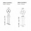 Orsa Cluster de Artemide es una lámpara de suspensión moderna y elegante.