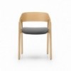 Sillón Mava MAV101/2 Punt. Silla con asiento tapizado. Sillas de diseño.