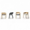Sillón Mava MAV101/2 Punt. Silla con asiento tapizado. Sillas de diseño.