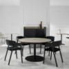 Sillón Mava MAV101/2 Punt. Silla con asiento tapizado. Sillas de diseño.