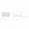 Sillón para exterior Onde de Gandia Blasco. Diseño moderno para jardines y terrazas.