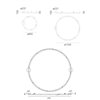 Aplique/Plafón Alphabet of Light circular de Artemide. Tienda online lámparas modernas.
