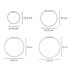 Aplique/Plafón Dioscuri Artemide