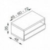 Mesita Serena hueco y cajón de Arlex. Mesitas de dormitorio de diseño