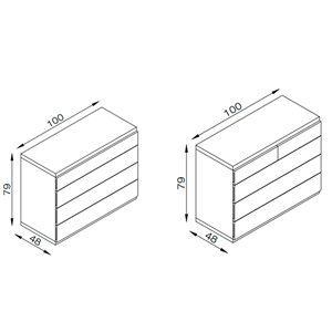 Cómoda Serena de Arlex. Cómodas de dormitorio de diseño