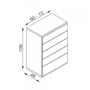 Chifonier Serena de Arlex. Chifonier de dormitorio de diseño