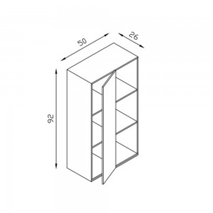 Estantería  para colgar Flip de Arlex. Muebles de diseño.
