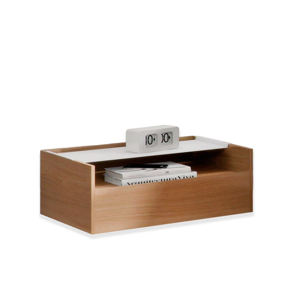 Mesa auxiliar cajón índigo de Arlex. Muebles de diseño.