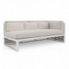 Sofá de diseño modular 1 DNA Teca de Gandia Blasco. Sofás modulares modernos.