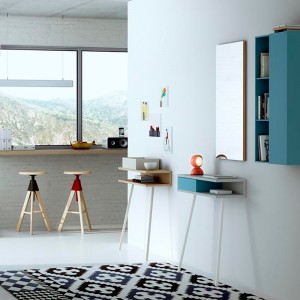 Cónsola Passing MADERA cajón LACA de Arlex. Muebles de diseño.
