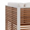 Sofá modular 4 DNA Teca para exterior de Gandia Blasco. Sofá para jardín.