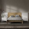 Mesita noche dos cajones Nox de Arlex. Muebles de diseño.