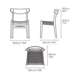 Silla CH23 de Carl Hansen and Son. Sillas de diseño. Sillas de comedor.
