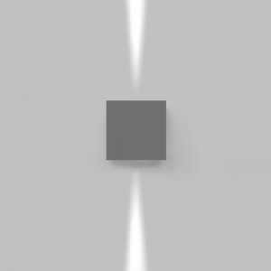 Aplique Effetto 14 Quadro 2 Outdoor Artemide. Diseño minimalista para exteriores.