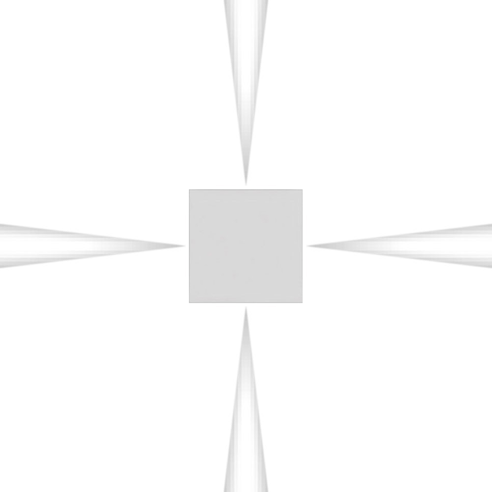 Effetto Quadro 4 estrechos - gris/blanco