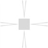 Effetto Quadro 4 estrechos - gris/blanco
