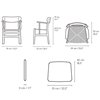 Sillón CH26 de Carl Hansen and Son. Silla con asiento tejido. Sillas modernas.