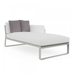 Sofá modular 2 Flat de Gandía Blasco. Sofás de diseño moderno para patio.