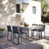 Mesa Flat Rectangular de Gandia Blasco. Mesa de diseño para exterior.
