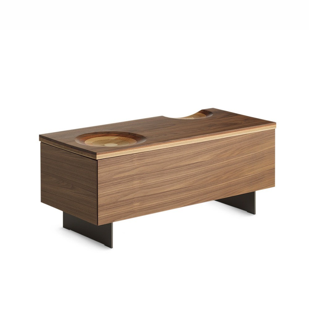 Mesita Ripples de Horm. Mesas modernas de madera de diseño italiano.