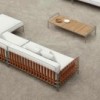 Sofá modular 1 Onsen de Gandia Blasco. Muebles de diseño moderno para exteriores.