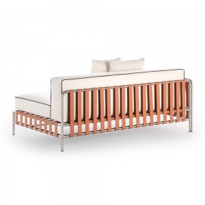 Sofá modular 1 Onsen de Gandia Blasco. Muebles de diseño moderno para exteriores.