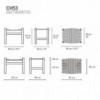Taburete CH53 de Carl Hansen and Son. Taburete de diseño moderno y elegante