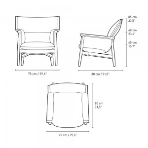 Butaca Embrace E015 piel Carl Hansen and Son