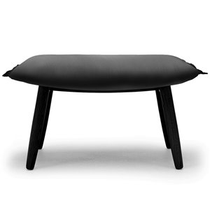 Reposapiés E016 Embrace en piel de diseño moderno de Carl Hansen and Son.