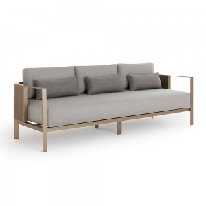 Sofá 3 plazas Solanas de Gandia Blasco. Mueble de diseño para patio y jardín.