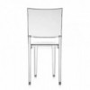 Silla transparente La Marie Kartell. Ideal para interior o exterior.