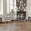 Silla transparente La Marie Kartell. Ideal para interior o exterior.