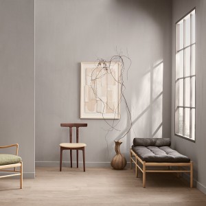 Diván OW150 tela de Carl Hansen and Son con acabados de lujos lleno de modernidad.