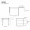 Mesa CH002 extensible de Carl Hansen and Son. Mesas extensibles de diseño modero.