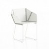 Silla Textile de Gandía Blasco. Silla con brazos de diseño para exterior.