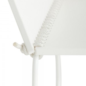 Taburete Counter Textile de Gandia Blasco con respaldo bajo para exterior.