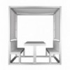 Merendero de Gandía Blasco. Pérgola de diseño para exterior de aluminio.