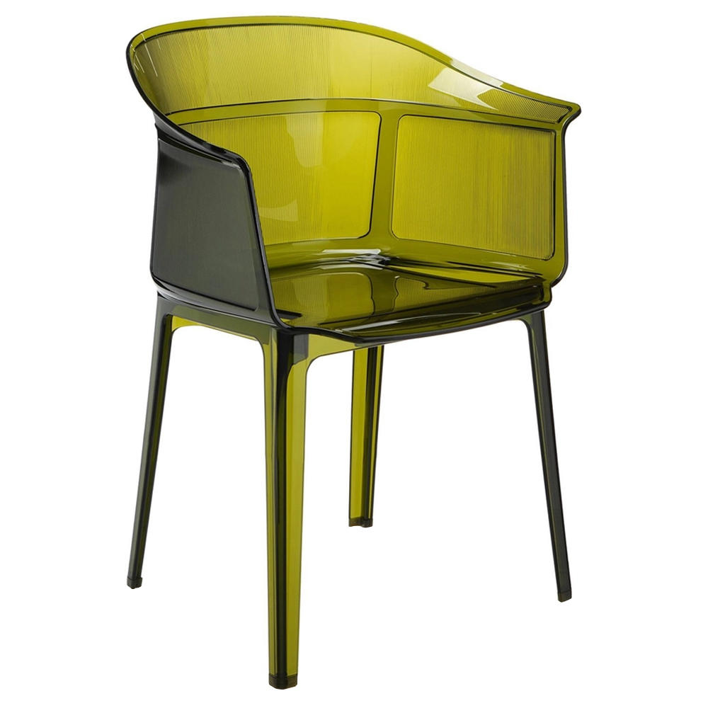 Butaca apilable de policarbonato Papyrus Kartell. Ideal para salón o jardín.